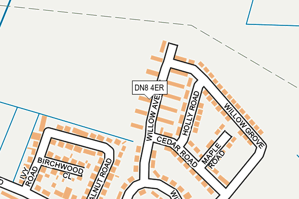 DN8 4ER map - OS OpenMap – Local (Ordnance Survey)