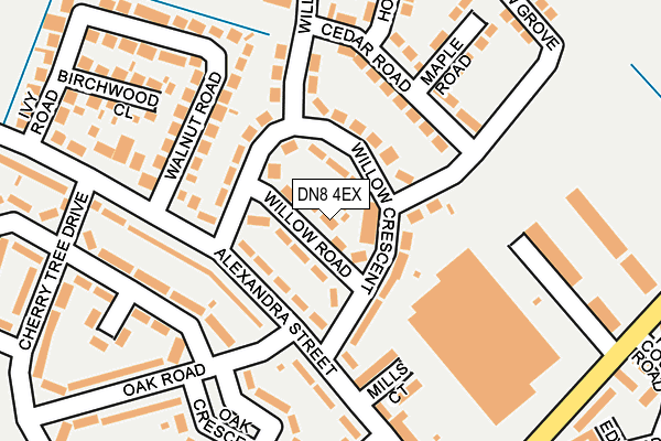 DN8 4EX map - OS OpenMap – Local (Ordnance Survey)