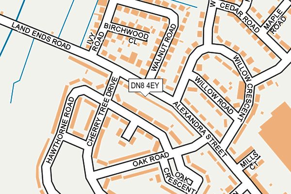 DN8 4EY map - OS OpenMap – Local (Ordnance Survey)
