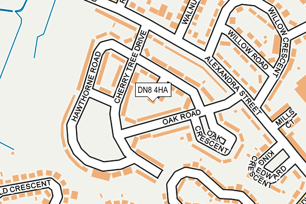DN8 4HA map - OS OpenMap – Local (Ordnance Survey)