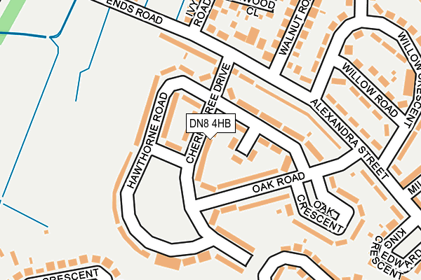 DN8 4HB map - OS OpenMap – Local (Ordnance Survey)