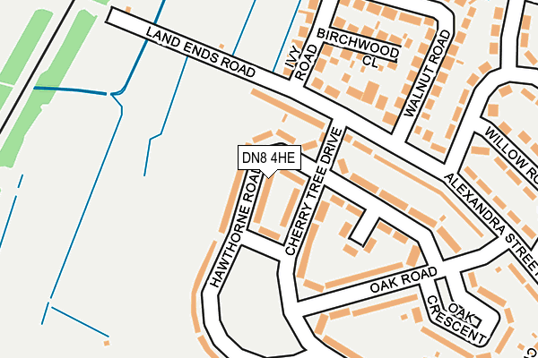 DN8 4HE map - OS OpenMap – Local (Ordnance Survey)