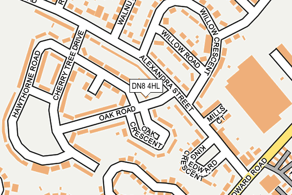 DN8 4HL map - OS OpenMap – Local (Ordnance Survey)