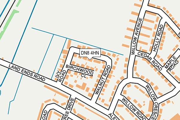 DN8 4HN map - OS OpenMap – Local (Ordnance Survey)