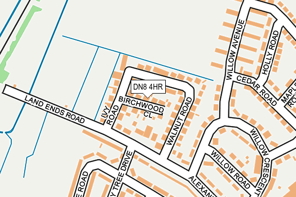 DN8 4HR map - OS OpenMap – Local (Ordnance Survey)