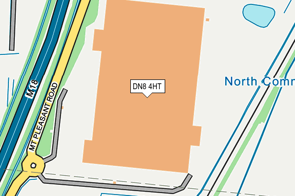 DN8 4HT map - OS OpenMap – Local (Ordnance Survey)