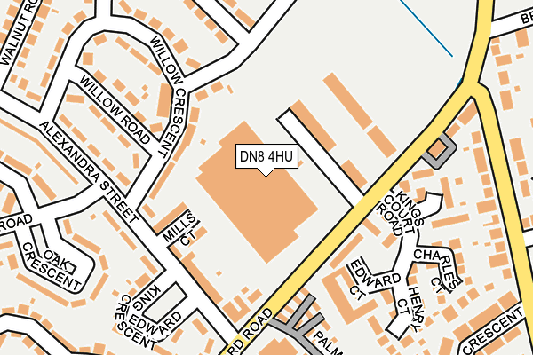 DN8 4HU map - OS OpenMap – Local (Ordnance Survey)