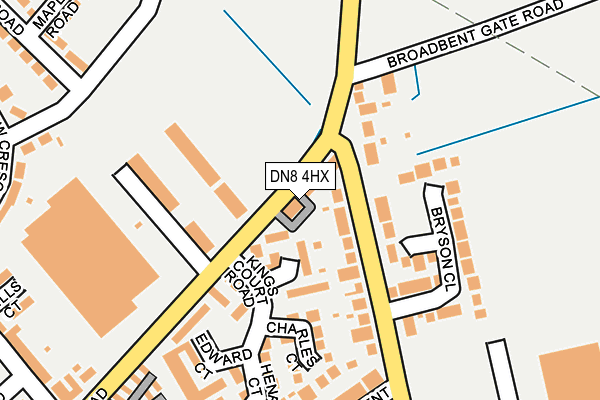 DN8 4HX map - OS OpenMap – Local (Ordnance Survey)