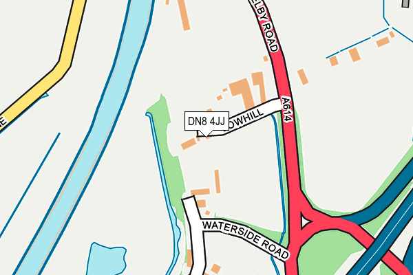 DN8 4JJ map - OS OpenMap – Local (Ordnance Survey)