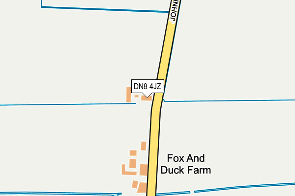 DN8 4JZ map - OS OpenMap – Local (Ordnance Survey)