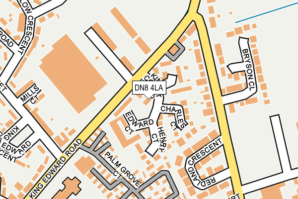 DN8 4LA map - OS OpenMap – Local (Ordnance Survey)
