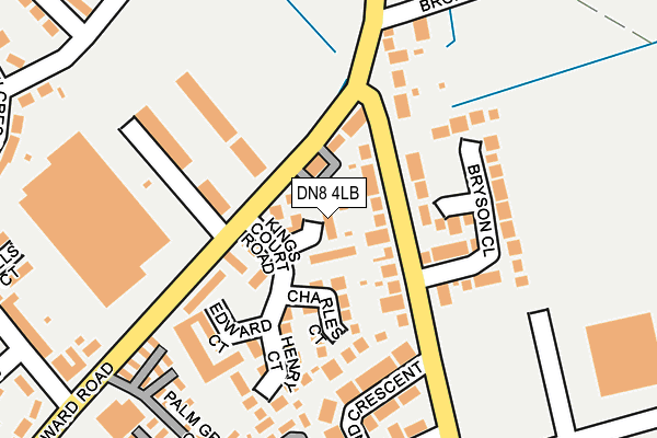 DN8 4LB map - OS OpenMap – Local (Ordnance Survey)