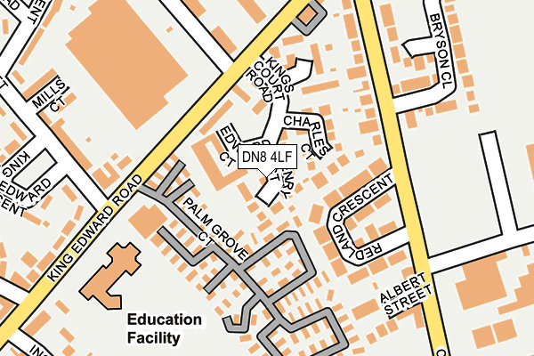 DN8 4LF map - OS OpenMap – Local (Ordnance Survey)