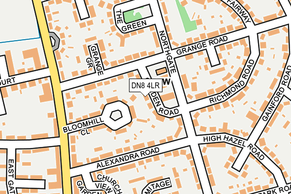 DN8 4LR map - OS OpenMap – Local (Ordnance Survey)