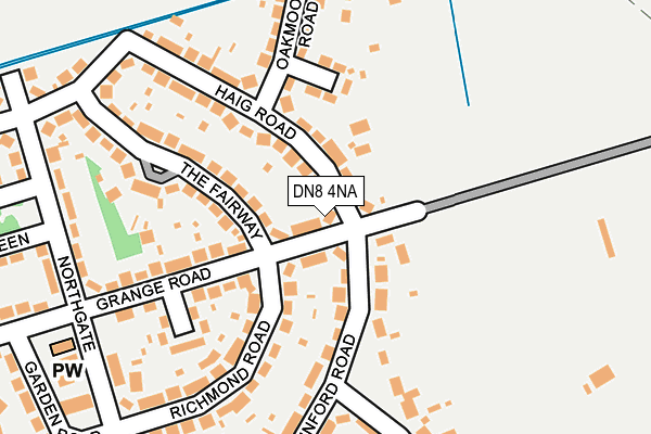 DN8 4NA map - OS OpenMap – Local (Ordnance Survey)