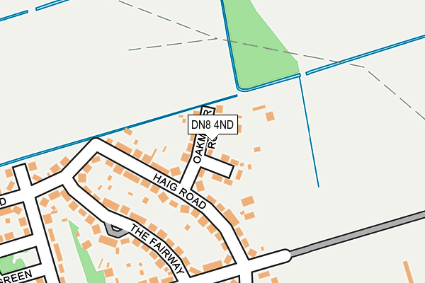 DN8 4ND map - OS OpenMap – Local (Ordnance Survey)