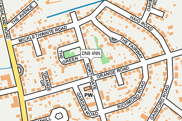 DN8 4NN map - OS OpenMap – Local (Ordnance Survey)