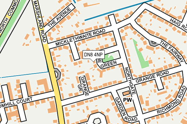 DN8 4NP map - OS OpenMap – Local (Ordnance Survey)