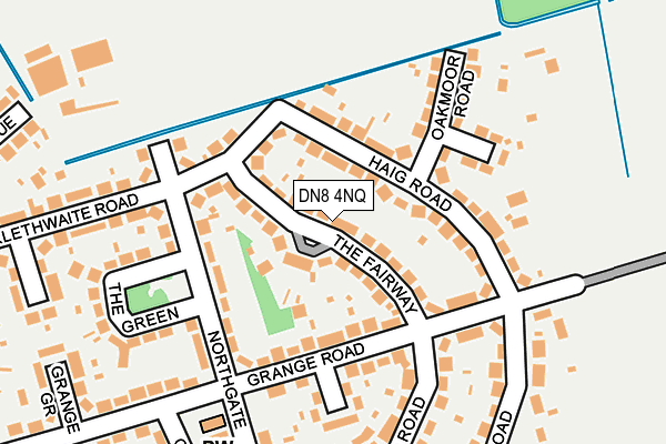 DN8 4NQ map - OS OpenMap – Local (Ordnance Survey)