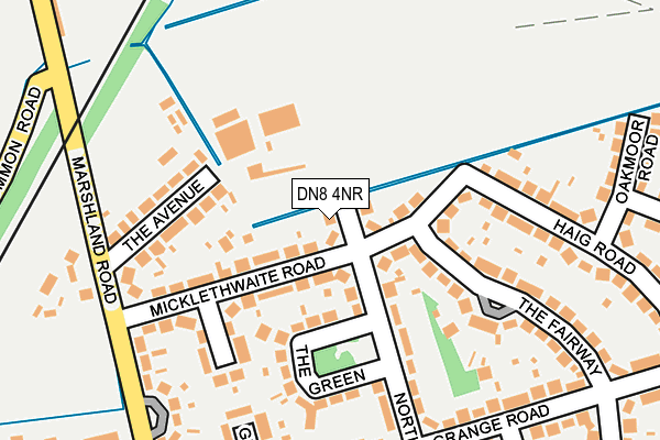 DN8 4NR map - OS OpenMap – Local (Ordnance Survey)