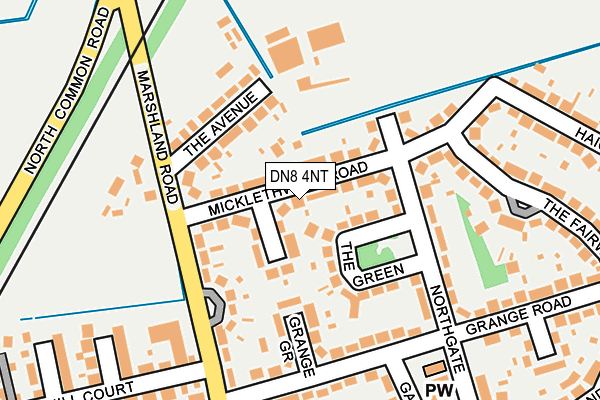 DN8 4NT map - OS OpenMap – Local (Ordnance Survey)