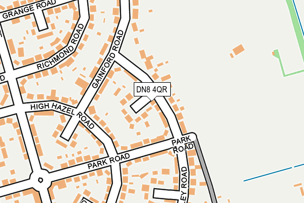 DN8 4QR map - OS OpenMap – Local (Ordnance Survey)