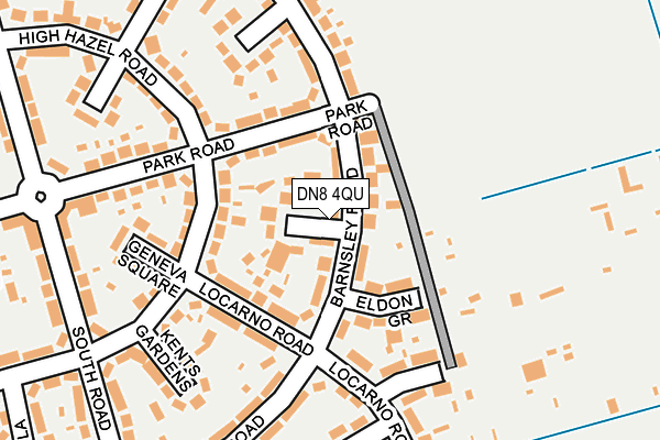 DN8 4QU map - OS OpenMap – Local (Ordnance Survey)