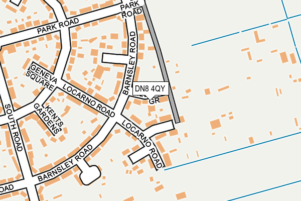 DN8 4QY map - OS OpenMap – Local (Ordnance Survey)