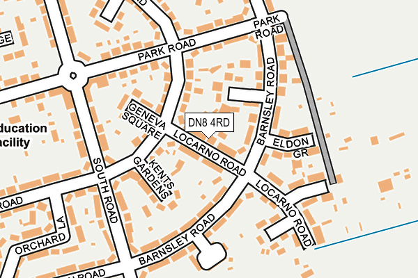 DN8 4RD map - OS OpenMap – Local (Ordnance Survey)