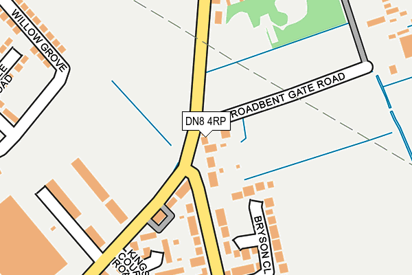 DN8 4RP map - OS OpenMap – Local (Ordnance Survey)
