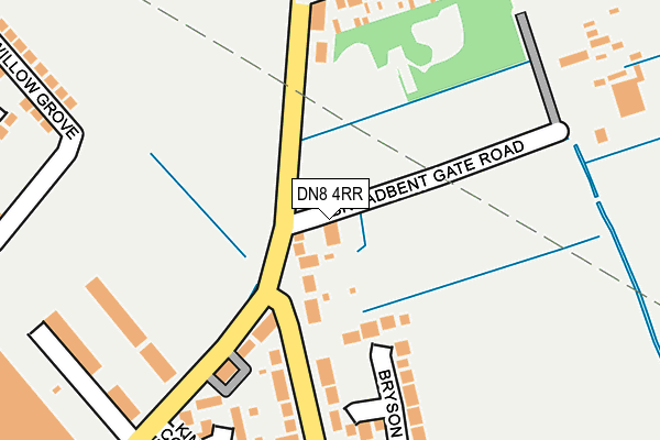 DN8 4RR map - OS OpenMap – Local (Ordnance Survey)