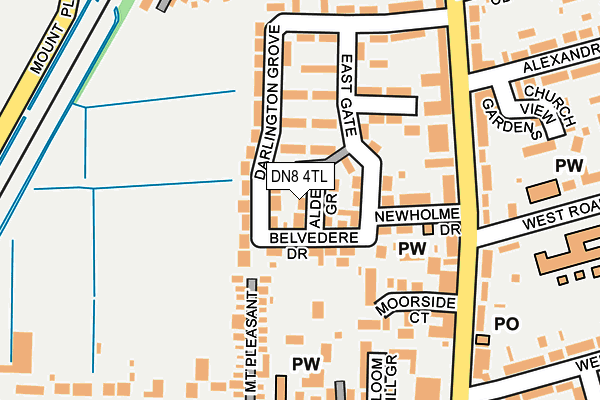 DN8 4TL map - OS OpenMap – Local (Ordnance Survey)