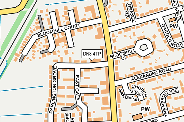 DN8 4TP map - OS OpenMap – Local (Ordnance Survey)