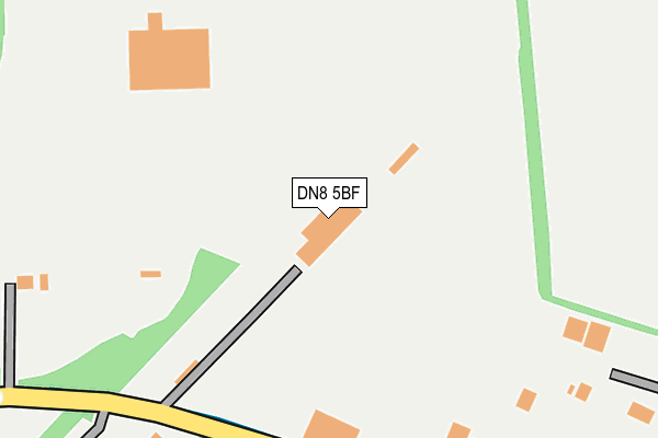 DN8 5BF map - OS OpenMap – Local (Ordnance Survey)