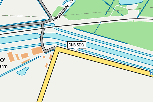 DN8 5DQ map - OS OpenMap – Local (Ordnance Survey)