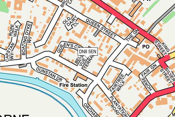 DN8 5EN map - OS OpenMap – Local (Ordnance Survey)