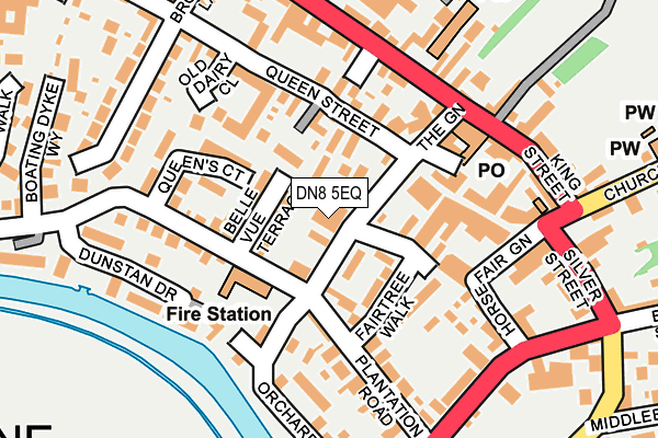 DN8 5EQ map - OS OpenMap – Local (Ordnance Survey)