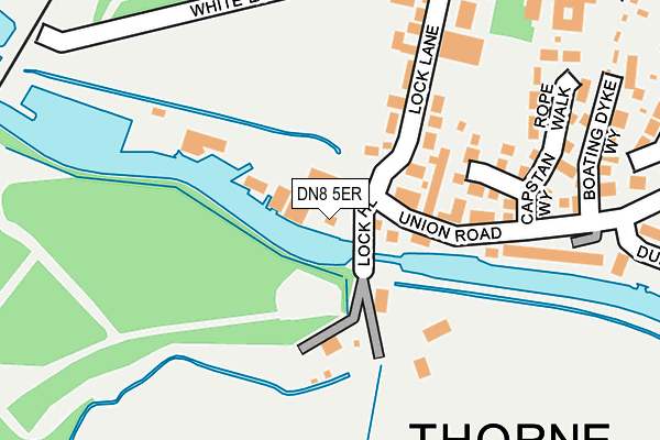 DN8 5ER map - OS OpenMap – Local (Ordnance Survey)