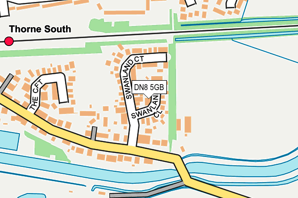 DN8 5GB map - OS OpenMap – Local (Ordnance Survey)