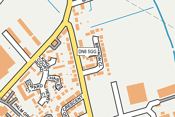 DN8 5GG map - OS OpenMap – Local (Ordnance Survey)