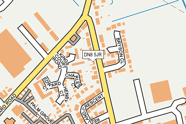 DN8 5JR map - OS OpenMap – Local (Ordnance Survey)