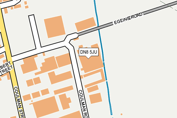 DN8 5JU map - OS OpenMap – Local (Ordnance Survey)