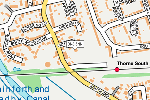 DN8 5NN map - OS OpenMap – Local (Ordnance Survey)