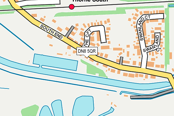 DN8 5QR map - OS OpenMap – Local (Ordnance Survey)