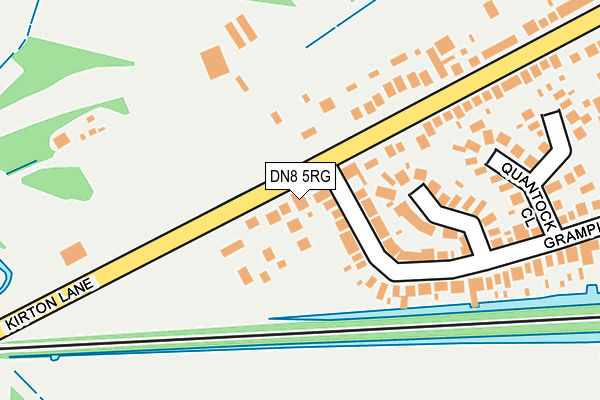 DN8 5RG map - OS OpenMap – Local (Ordnance Survey)