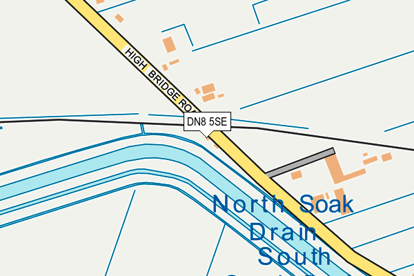 DN8 5SE map - OS OpenMap – Local (Ordnance Survey)