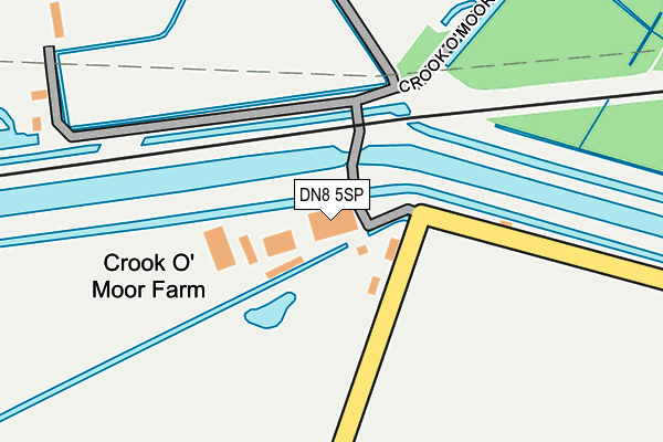 DN8 5SP map - OS OpenMap – Local (Ordnance Survey)