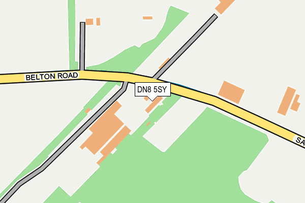DN8 5SY map - OS OpenMap – Local (Ordnance Survey)
