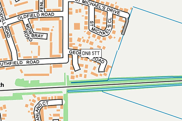 DN8 5TT map - OS OpenMap – Local (Ordnance Survey)