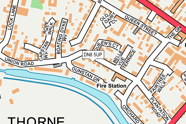 DN8 5UP map - OS OpenMap – Local (Ordnance Survey)